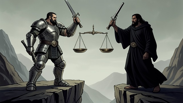 Gabriel's Challenge from "Paradise Lost". Gabriel's Challenge Authority questioned Gabriel demands that Satan explain his intrusion and rejects the claim that escape from pain justifies trespass.