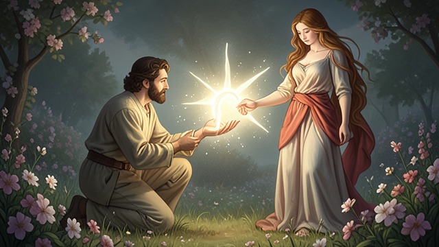 The Gift of Eve from "Paradise Lost". The Gift of Eve A fitting companion God forms Eve from Adam's side, and Adam recognizes her as bone of his bone.