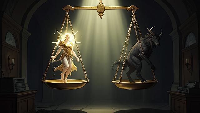 The Weighed Flight from "Paradise Lost". The Weighed Flight The scale of power The heavenly balance reveals Satan's force as lighter than Gabriel's permitted strength.