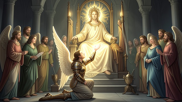 Return to Heaven from "Paradise Lost". Return to Heaven Reception by the faithful Abdiel reaches the heavenly army, where God praises his steadfast testimony.