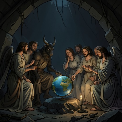 Beelzebub's Political Counsel from "Paradise Lost". This flow traces Beelzebub's transformation of military defeat into a strategic campaign against humanity.