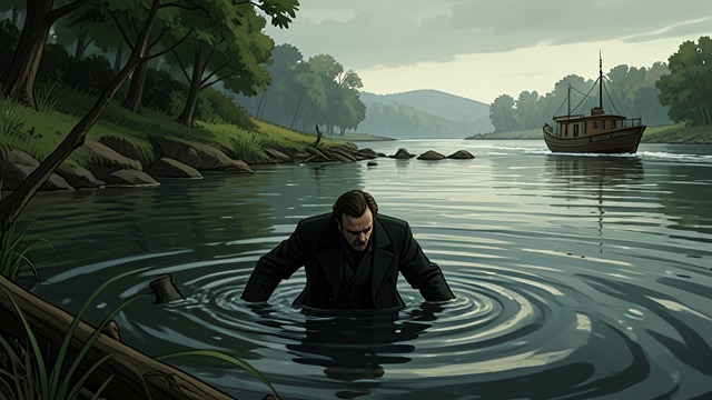 A Witness Runs from "The Pale Blue Eye". A Witness Runs Stoddard vanishes Julius Stoddard disappears from West Point and takes a civilian disguise to leave by river.