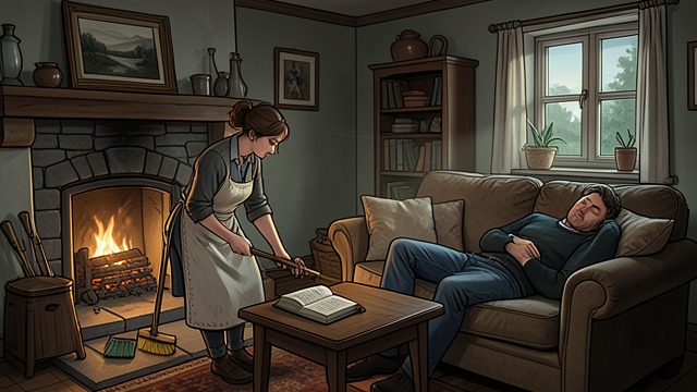 The House Kept in Order from "The Pale Blue Eye". The House Kept in Order Care as presence Patsy cleans Landor’s cottage while he sleeps and speaks comfortably of his late wife and daughter.