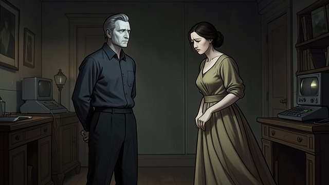 The Goodbye from "The Pale Blue Eye". The Goodbye A changed man Landor tells Patsy that the investigation is finished and assumes they can resume their former relationship.