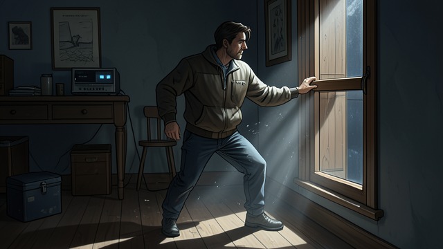 Opened Shutter from "The Raven". Opened Shutter Investigative Gesture The narrator flings open the shutter to expose the source.