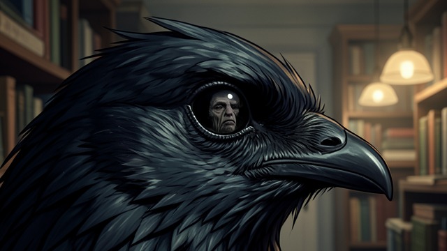 Meaningful Croak from "The Raven". Meaningful Croak Rational Explanation The narrator supposes that an unhappy former master taught the bird its refrain.