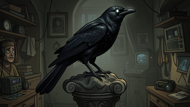 Birdly Fancy from "The Raven". Birdly Fancy Aesthetic Transformation The narrator’s fancy turns a bird into a grave and ominous figure.