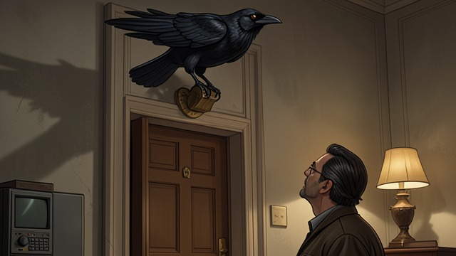 Natural Bird from "The Raven". Natural Bird Material Possibility The Raven can still be regarded as an animal that has flown inside. Its physicality gives reason a final foothold.