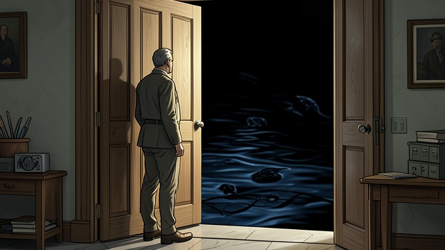 Doorway Darkness from "The Raven". Doorway Darkness Light’s Limit The narrator peers into darkness and finds no reassuring figure. Vision cannot cross the threshold.