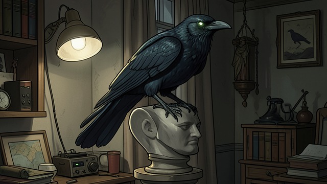 Dreaming Demon from "The Raven". Dreaming Demon Final Appearance The Raven’s eyes seem demonic as lamp light streams over it. Its stillness now resembles supernatural consciousness.