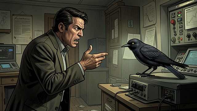 Hostile Inquiry from "The Raven". Hostile Inquiry Trust Destroyed The narrator now treats The Raven as a hostile spiritual agent. His questions become challenges rather than requests.