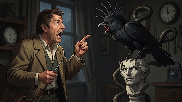 Prophet Accusation from "The Raven". Prophet Accusation Naming Evil The narrator calls The Raven a prophet, thing of evil, bird, or devil.
