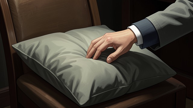 Cushion Relic from "The Raven". Cushion Relic Touch Remembered The velvet cushion evokes Lenore’s imagined future touch. A common object becomes a relic of impossible intimacy.