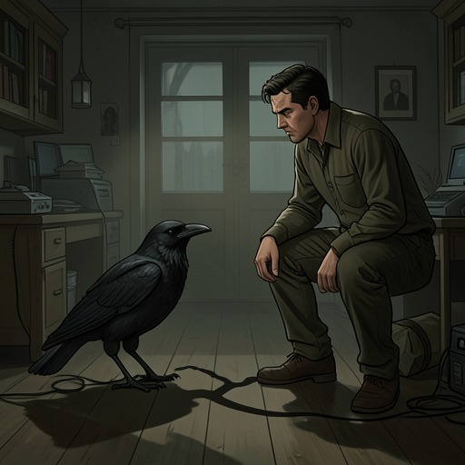 The Raven’s Relationship with the Narrator from "The Raven". This flow traces the changing bond between The Raven and the narrator from curiosity to adversarial dependence.