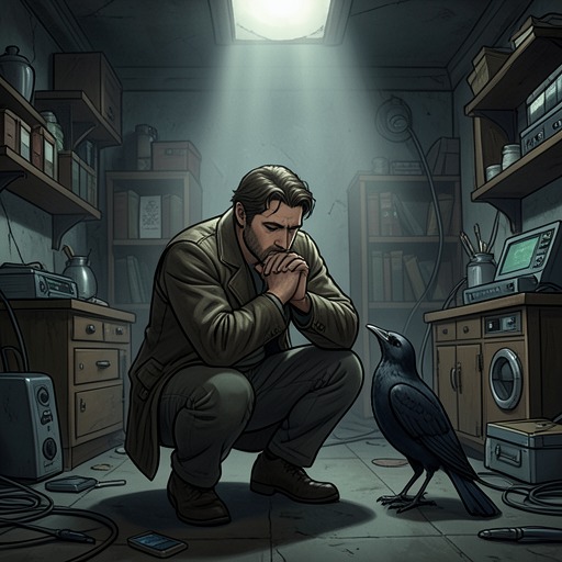 Sacred Consolation and Denial from "The Raven". This flow follows the conflict between religious hope and the narrator’s increasingly absolute despair.