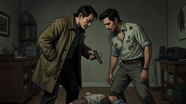 A Different Kind of Promise from "The Cabin at the End of the World". A Different Kind of Promise The Gun Put Down Eric lowers the gun and leans into Andrew.