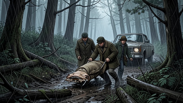 Leaving the Cabin from "The Cabin at the End of the World". Leaving the Cabin A Narrow Route Out After Wen’s accidental death, Eric and Andrew prepare to leave with her body.