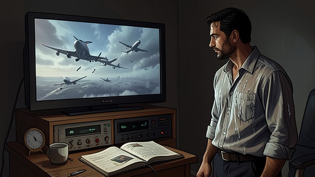 Falling Airplanes from "The Cabin at the End of the World". Falling Airplanes A New Breaking Story Sabrina turns the television sound back on and breaking coverage shows several aircraft wrecks.