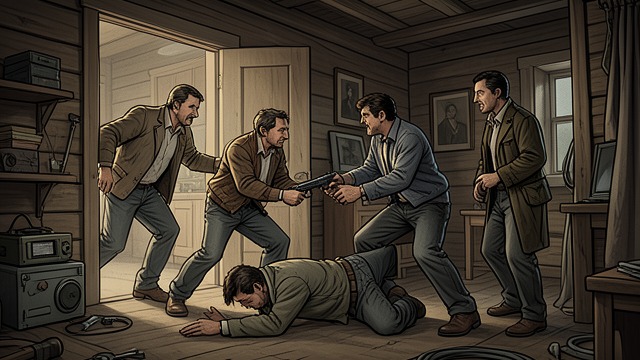 Returning to the Fight from "The Cabin at the End of the World". Returning to the Fight The Family Still Inside Andrew hears the struggle in the cabin and worries about Eric and Wen.