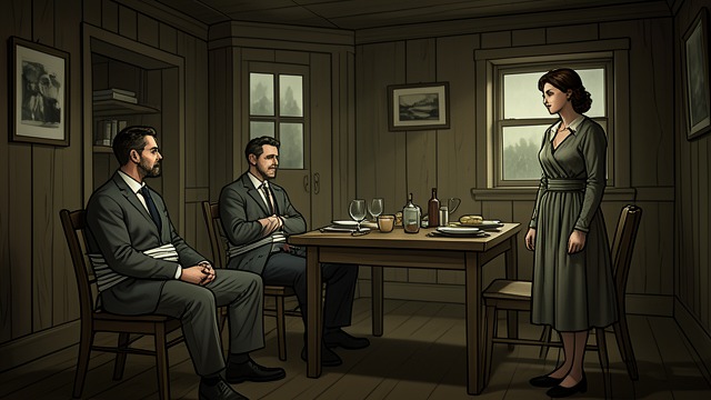 A Captive Family from "The Cabin at the End of the World". A Captive Family Restraint After a chaotic struggle, the visitors tie Eric and Andrew to chairs.
