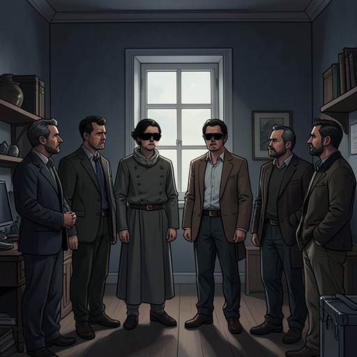 The Captors’ Uneasy Fellowship from "The Cabin at the End of the World". This flow traces how the four strangers’ shared mission holds them together while distrust and moral disagreement pull them apart.