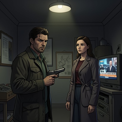 Andrew’s Hidden Gun from "The Cabin at the End of the World". This flow traces Andrew’s concealed firearm from a private precaution to the instrument of escape, catastrophe, and final temptation.
