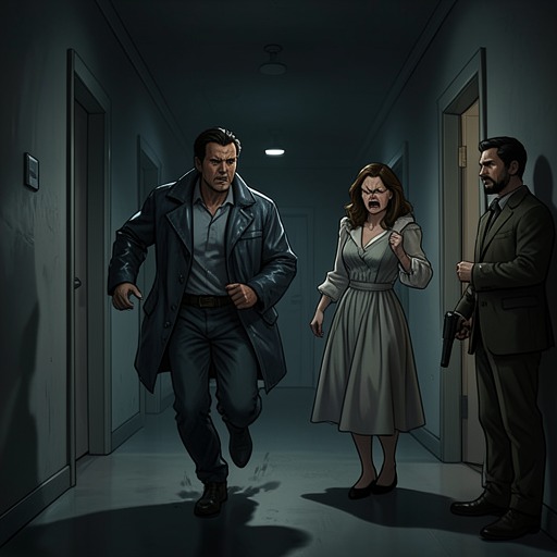 Andrew’s Escape and Confrontation from "The Cabin at the End of the World". This flow traces Andrew’s attempted escape, his fight with Sabrina, and his decision to return for Eric and Wen.