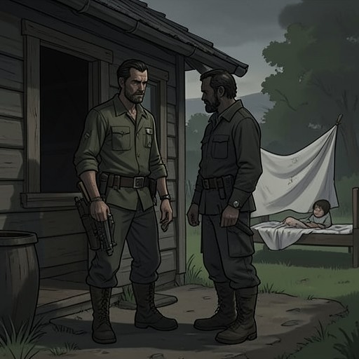 Andrew’s Survival and Grief from "The Cabin at the End of the World". This flow traces Andrew’s movement from protective vigilance through violent action and self-blame toward a choice to remain with Eric.