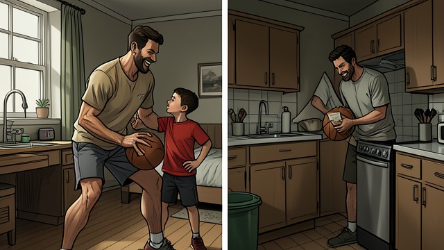 The Father at Home from "Caught". A Father’s Protective Role A Familiar Family Life Before Haley vanishes, Ted is a devoted father whose family life is shaped by ordinary commitments: coaching…