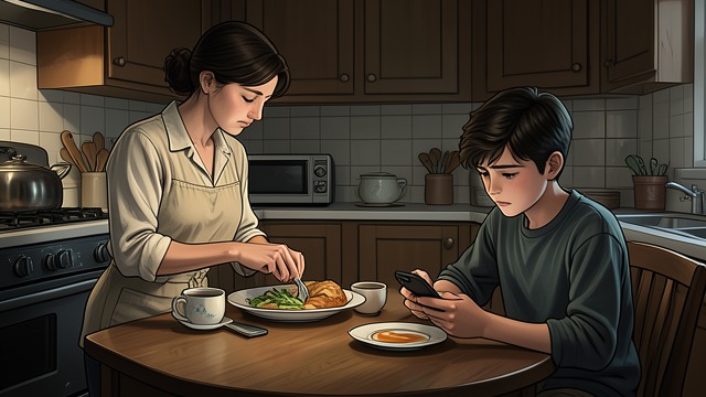 A Mother and Son from "Caught". A Small Household Under Strain The Daily Bond Wendy’s life is organized around Charlie, her only child and the person she most fears losing.
