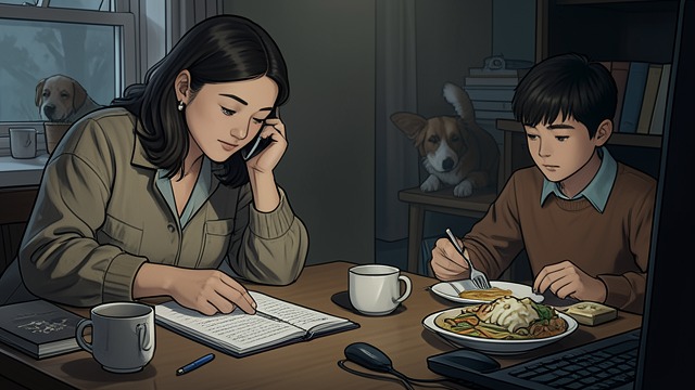 The Homework Call from "Caught". The Homework Call Ordinary friction After testifying in the hearing over Dan Mercer’s case, Wendy calls Charlie, who answers with the impatient brevity of a…