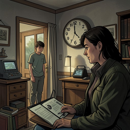 Wendy and Charlie’s Changing Household from "Caught". This thread traces Wendy’s effort to remain present for Charlie as her reporting, grief, and professional crisis compete with the ordinary work of raising a…