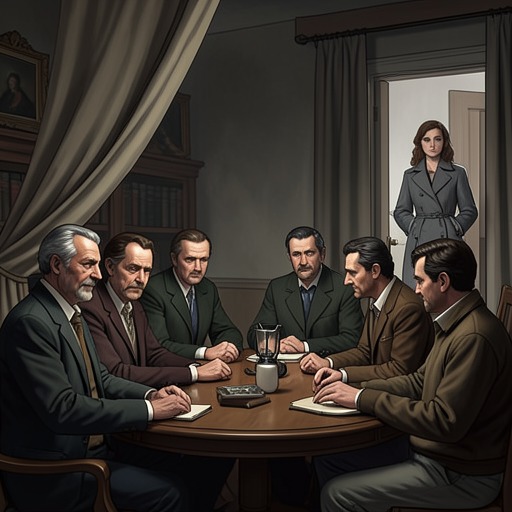 The Fathers Club Rebuilds Its Purpose from "Caught". This thread follows several unemployed fathers as the Fathers Club shifts from awkward self-comfort toward practical cooperation with Wendy’s investigation.