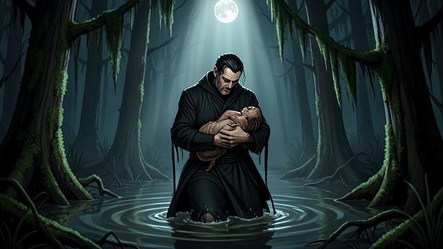 The Swamp Burial from "Interview with the Vampire". The Swamp Burial Abandonment Louis carries Lestat’s shriveled remains into the swamp. Doubt He cannot know whether the destroyed body remains conscious.