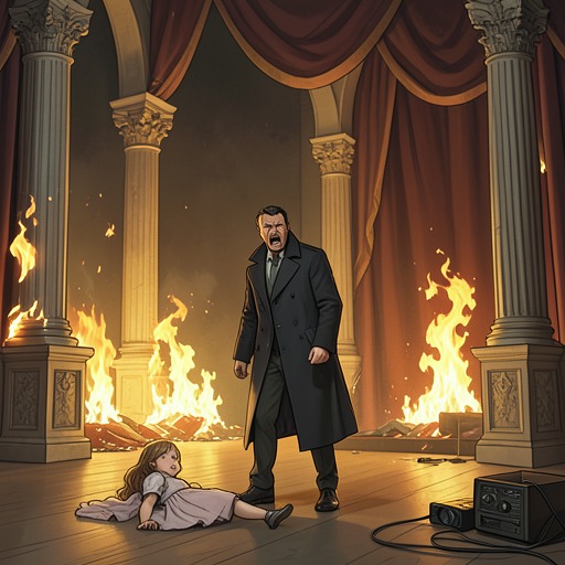 The Paris Catastrophe from "Interview with the Vampire". This flow traces the escalation from coven suspicion to Claudia’s execution and Louis’s retaliatory destruction.