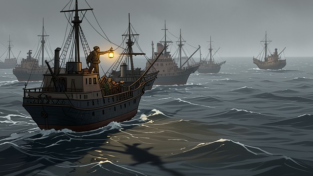 A Vulnerable Formation from "The Good Shepherd". A Vulnerable Formation The convoy at sea Thirty-seven merchant ships cross the gray North Atlantic in close formation, their movements constrained by waves…