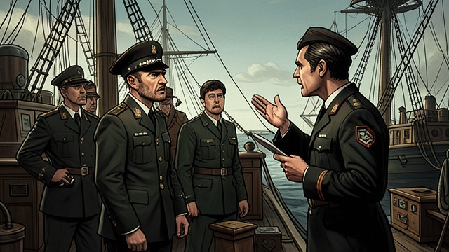 A Talker’s Clear Report from "The Good Shepherd". A Talker’s Clear Report Words under pressure As a submarine fires torpedoes, a talker uses an imprecise announcement.