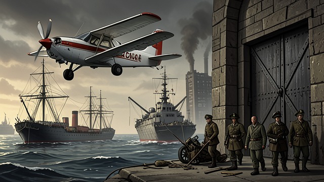 The Final Handover from "The Good Shepherd". The Final Handover An aircraft finds the force A Catalina confirms friendly air support and helps the approaching escort group locate the convoy.