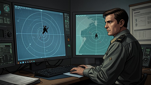 The Men Beneath the Surface from "The Good Shepherd". The Men Beneath the Surface A tactical target becomes human The first submarine appears on the radar screen as a small, low shape.