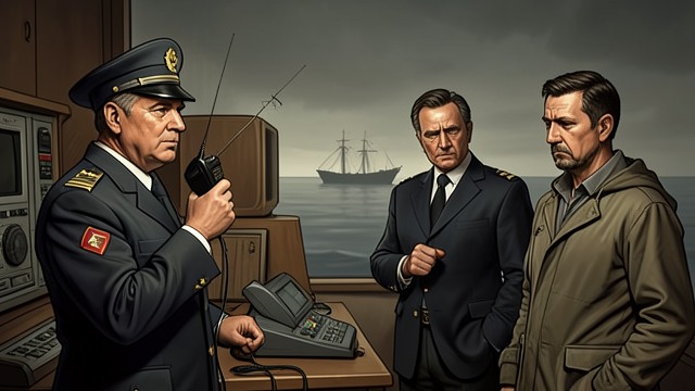 A Farewell over the Radio from "The Good Shepherd". A Farewell over the Radio A change of authority George Krause informs James and Dodge that he will soon leave command.
