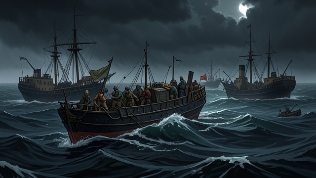 The Passage Continues from "The Good Shepherd". The Passage Continues A diminished convoy By Friday morning the convoy has lost seven ships, and others are damaged or scattered.