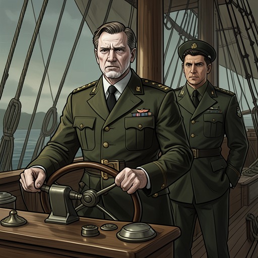 The Captain Who Refuses Rest from "The Good Shepherd". This flow traces George Krause’s escalating physical collapse and the self-discipline that keeps him on the bridge until relief arrives.