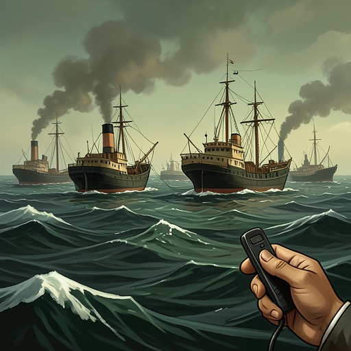 The Last Messages of the Voyage from "The Good Shepherd". This flow traces the signals that mark changing command, loss, rescue, and the convoy’s eventual transfer to relief.