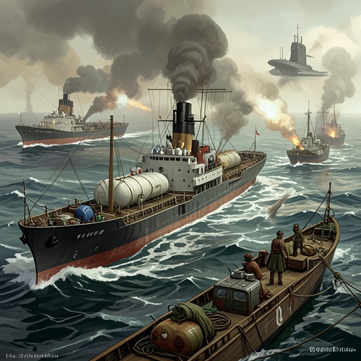 Resource Depletion Changes the Fight from "The Good Shepherd". This flow tracks how fuel, ammunition, and crew endurance turn aggressive tactics into increasingly narrow choices.