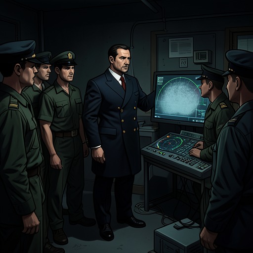 The Enemy’s Deceptions from "The Good Shepherd". This flow follows the submarines’ use of concealment and decoys, and the escorts’ efforts to distinguish genuine contact from deception.