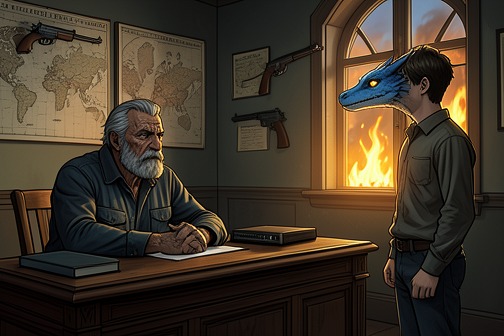 Eragon Meets Ajihad from "Eragon". Ajihad summons Eragon and Saphira to his study and listens to the full account of their journey.