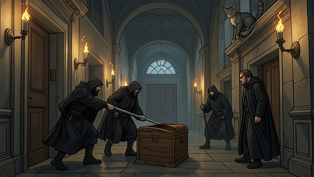 The Records Burglary from "Eragon". The Records Burglary Breaking the Rule Brom, Jeod, and Eragon enter the castle to inspect shipping records for Seithr oil.