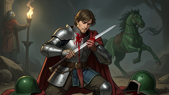 The Neck Survives from "Sir Gawain and the Green Knight". The Neck Survives The Return Stroke The Green Knight’s third swing nicks Gawain’s neck but does not kill him.