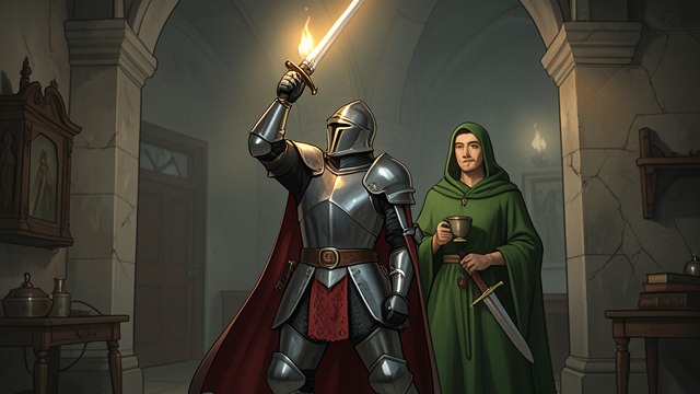 Gawain’s Public Commitment from "Sir Gawain and the Green Knight". Gawain’s Public Commitment Courage Demonstrated Gawain accepts the axe and strikes the Green Knight. The court’s honor is preserved through one knight’s risk.