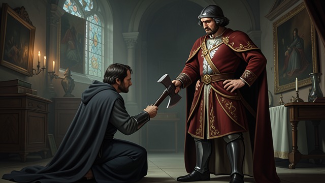 The Offer to Substitute from "Sir Gawain and the Green Knight". The Offer to Substitute Protecting Arthur Gawain asks to take the axe from Arthur, presenting himself as the least valuable life in the hall.